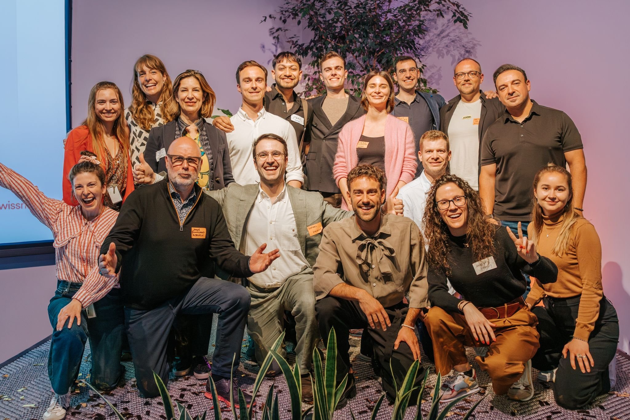 The Ageospatial team at a Swissnex bootcamp